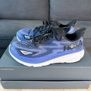 Hoka One One Clifton 9 Blue Running Shoes 1127896 BCKS Women's Size 10.5B